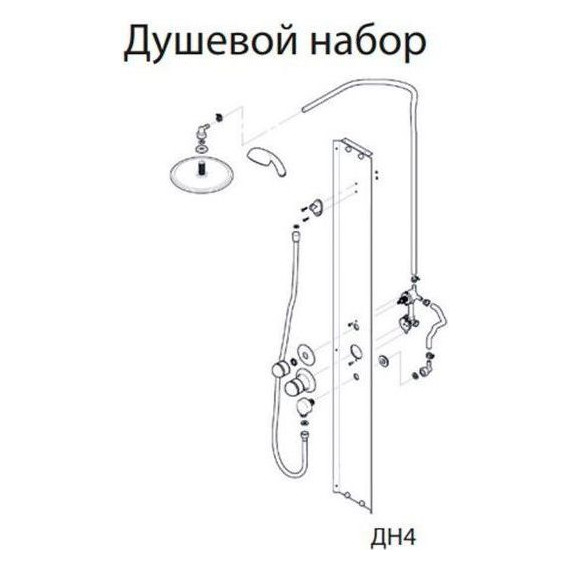 Душевая кабина Triton Лайт В ДН4 100х100 см, белый/матовое фото 7
