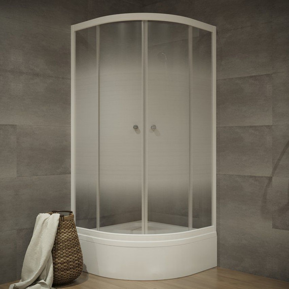 Душевое ограждение Triton Лайт В 90х90 см, белый/матовое - 2 Душевое ограждение Triton Лайт В 90х90 см, белый/матовое фото 2