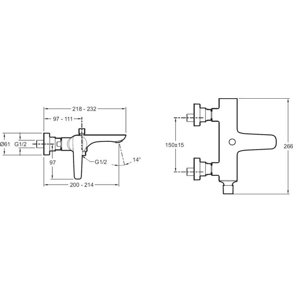 Смеситель для ванны Jacob Delafon Aleo+ E72319-CP фото 2