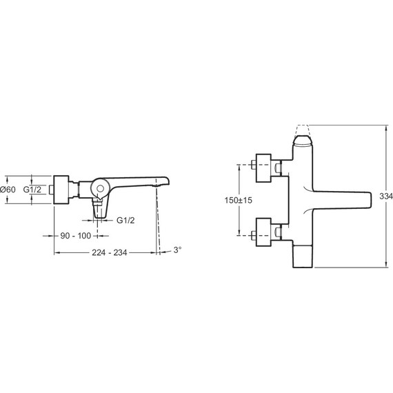 Смеситель для ванны Jacob Delafon Avid E97369-CP - 2 Смеситель для ванны Jacob Delafon Avid E97369-CP фото 2