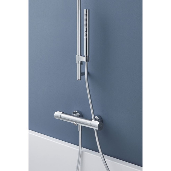 Смеситель для ванны с термостатом Jacob Delafon Metro E24395-CP - 2 Смеситель для ванны с термостатом Jacob Delafon Metro E24395-CP фото 2