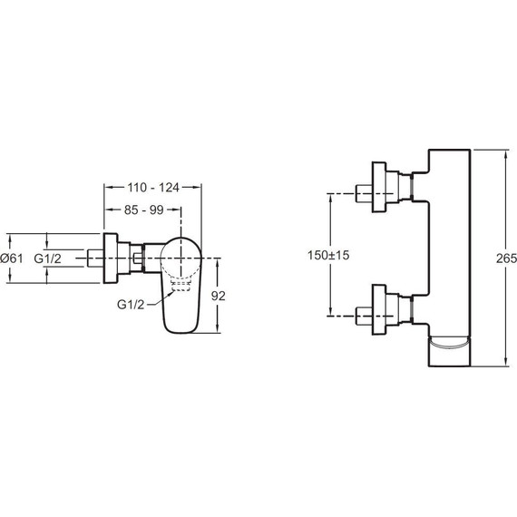 Смеситель для душа Jacob Delafon Aleo E72351-CP фото 4