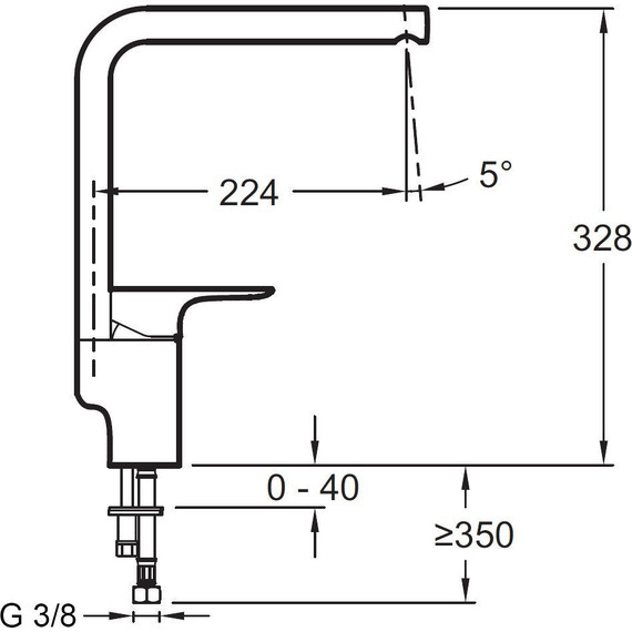 Смеситель для кухни Jacob Delafon Aleo E72360-CP фото 2