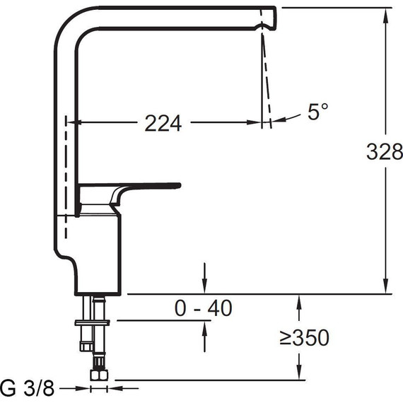 Смеситель для кухни Jacob Delafon Aleo+ E72358-CP фото 2