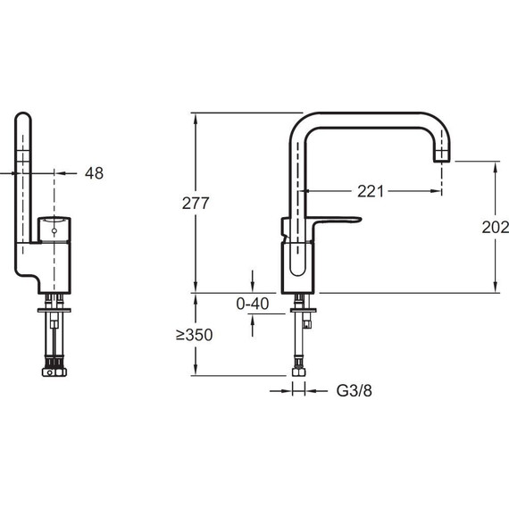 Смеситель для кухни Jacob Delafon July E5243-CP фото 3