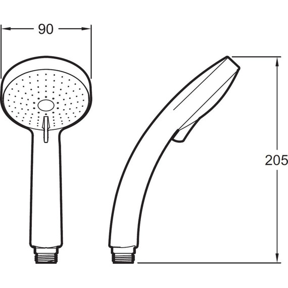 Ручной душ Jacob Delafon Citrus E12902-CP фото 9