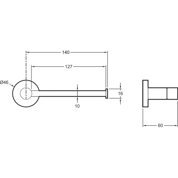 Держатель для туалетной бумаги Jacob Delafon Eo E77824-CP - 2 Держатель для туалетной бумаги Jacob Delafon Eo E77824-CP фото 2