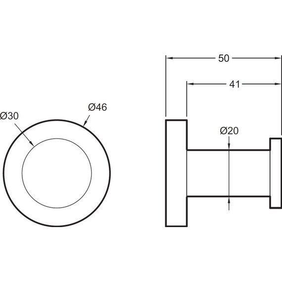 Крючок Jacob Delafon Eo E77826-CP фото 2