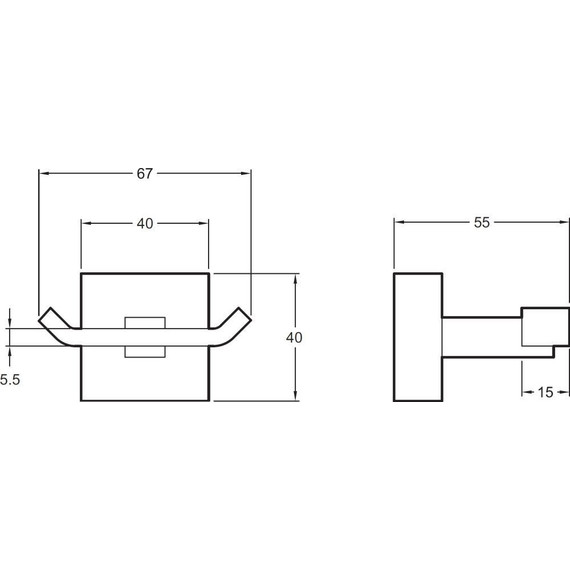 Двойной крючок Jacob Delafon Eo E77867-CP - 2 Двойной крючок Jacob Delafon Eo E77867-CP фото 2