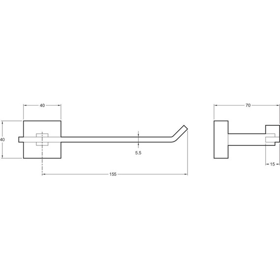 Держатель для туалетной бумаги Jacob Delafon Eo E77870-CP - 2 Держатель для туалетной бумаги Jacob Delafon Eo E77870-CP фото 2