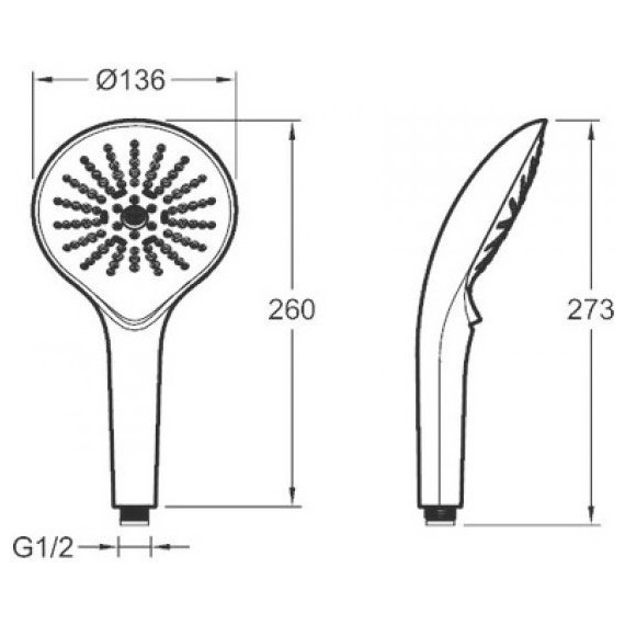 Ручной душ Jacob Delafon Noe Switch E22269-CP фото 6