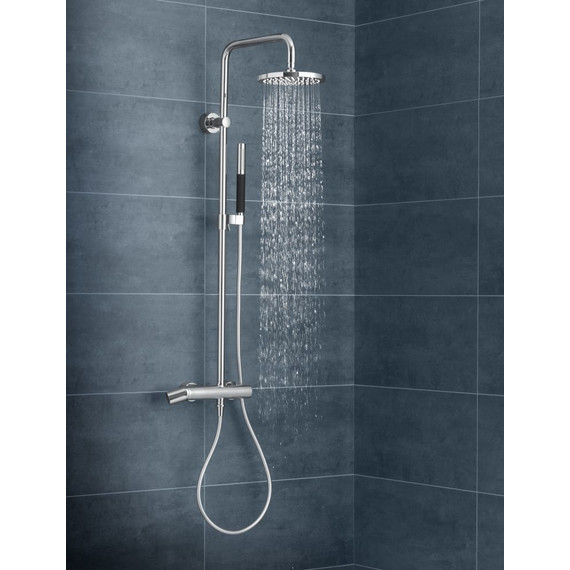 Ручной душ Jacob Delafon Shift Ellipse E10257-CP, хром/черный фото 2