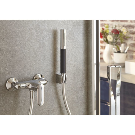 Ручной душ Jacob Delafon Shift Ellipse E10257-CP, хром/черный фото 3