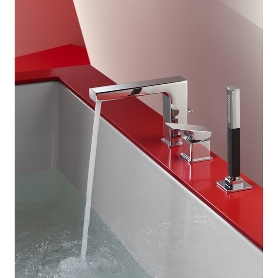 Ручной душ Jacob Delafon Shift Square E14788-CP, хром/черный фото 2