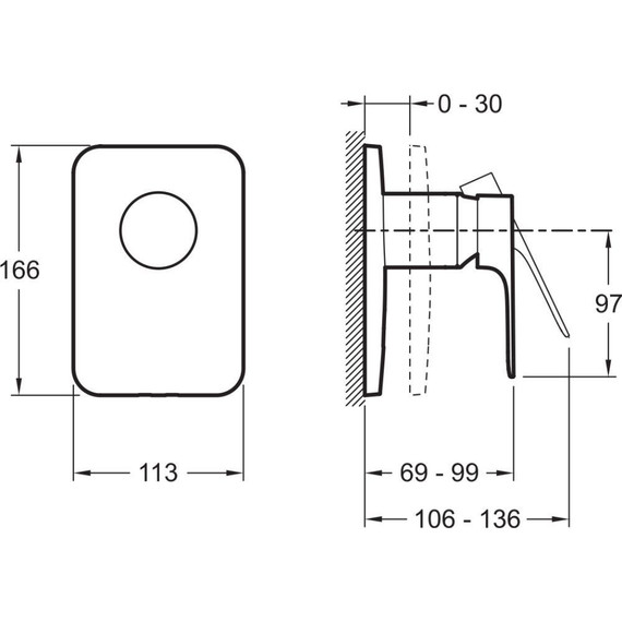 Смеситель для душа Jacob Delafon Aleo+ E98706-CP фото 2