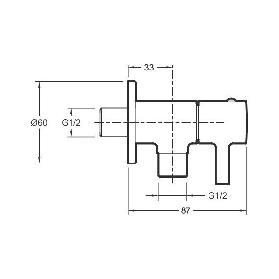 Вентиль угловой Jacob Delafon Cuff E37317-CP - 2 Вентиль угловой Jacob Delafon Cuff E37317-CP фото 2