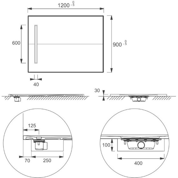 Каменный поддон Jacob Delafon Surface 120х90 см E62628-SS2 - 2 Каменный поддон Jacob Delafon Surface 120х90 см E62628-SS2 фото 2