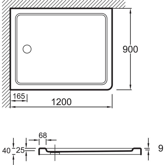 Акриловый поддон Jacob Delafon Flight 120х90 см E62451-00 - 12 Акриловый поддон Jacob Delafon Flight 120х90 см E62451-00 фото 12