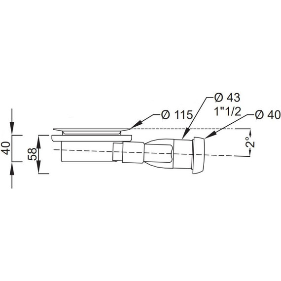 Сифон для душевого поддона Jacob Delafon Flight Neus E9A1364-CP фото 3