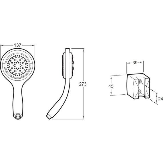 Душевой гарнитур Jacob Delafon Flipside E15891-CP фото 13