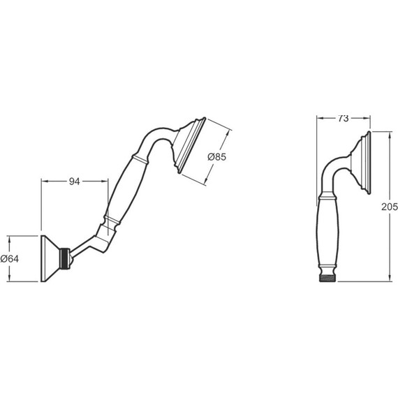 Душевой гарнитур Jacob Delafon Louise E24365-CP, хром/белый - 3 Душевой гарнитур Jacob Delafon Louise E24365-CP, хром/белый фото 3