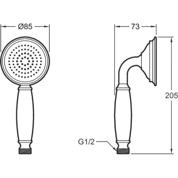 Душевой гарнитур Jacob Delafon Louise E24365-CP, хром/белый - 4 Душевой гарнитур Jacob Delafon Louise E24365-CP, хром/белый фото 4
