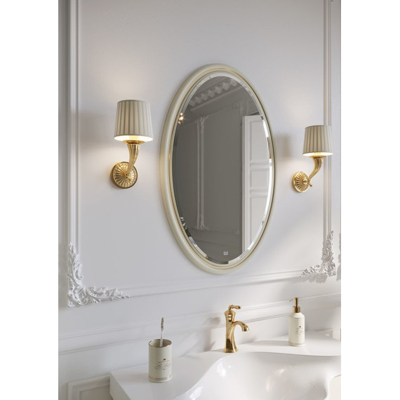 Зеркало Aqwella Clarberg Borgia 65 см BOR0210BG, слоновая кость/патина золото - 2 Зеркало Aqwella Clarberg Borgia 65 см BOR0210BG, слоновая кость/патина золото фото 2