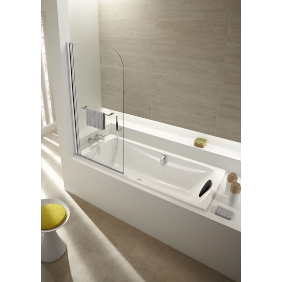 Шторка для ванны Jacob Delafon Odeon Up 80 см E4932-GA, хром/прозрачное фото 2