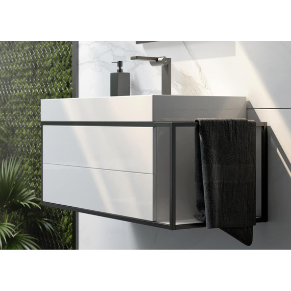 Тумба подвесная с раковиной Aqwella Clarberg Logic 100 см LOG0110L - 5 Тумба подвесная с раковиной Aqwella Clarberg Logic 100 см LOG0110L фото 5