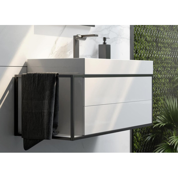 Тумба подвесная с раковиной Aqwella Clarberg Logic 80 см LOG0108R - 5 Тумба подвесная с раковиной Aqwella Clarberg Logic 80 см LOG0108R фото 5