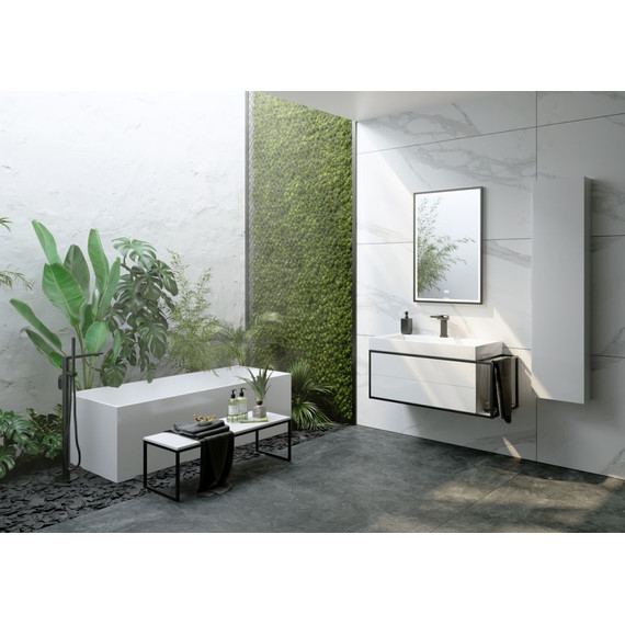 Тумба подвесная с раковиной Aqwella Clarberg Logic 100 см LOG0110L - 3 Тумба подвесная с раковиной Aqwella Clarberg Logic 100 см LOG0110L фото 3