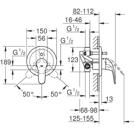 Смеситель для ванны Grohe Euroeco new 32747000 - 2 Смеситель для ванны Grohe Euroeco new 32747000 фото 2
