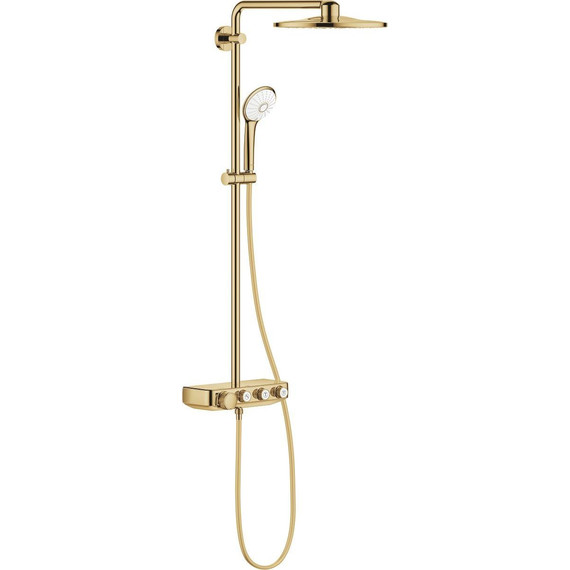 Душевая стойка с термостатом Grohe Euphoria SmartControl 310 DUO 26507GL0, холодный рассвет глянец фото 