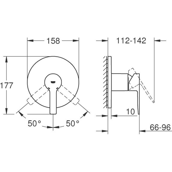 Смеситель для душа Grohe Lineare New 24063AL1, темный графит матовый фото 4
