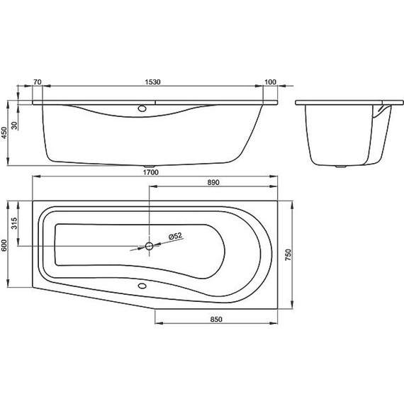 Ванна cтальная Bette Luna 170х75 см 2750-000 PLUS фото 4
