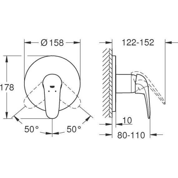 Смеситель для душа Grohe Eurostyle 24046003 фото 2
