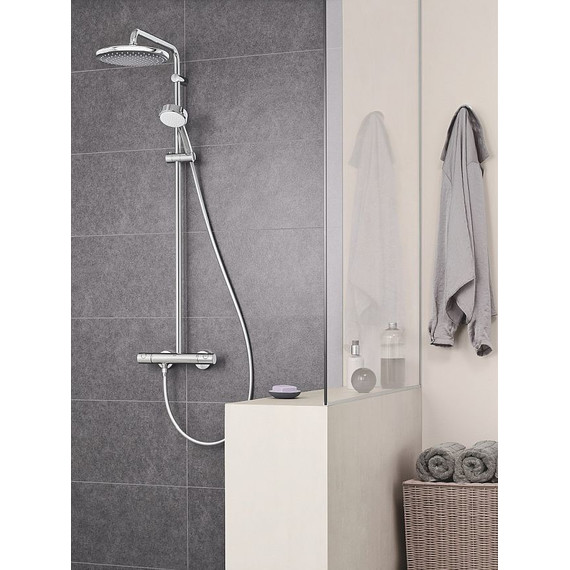 Душевая стойка с термостатом Grohe Tempesta Cosmopolitan System 250 26670000 - 6 Душевая стойка с термостатом Grohe Tempesta Cosmopolitan System 250 26670000 фото 6