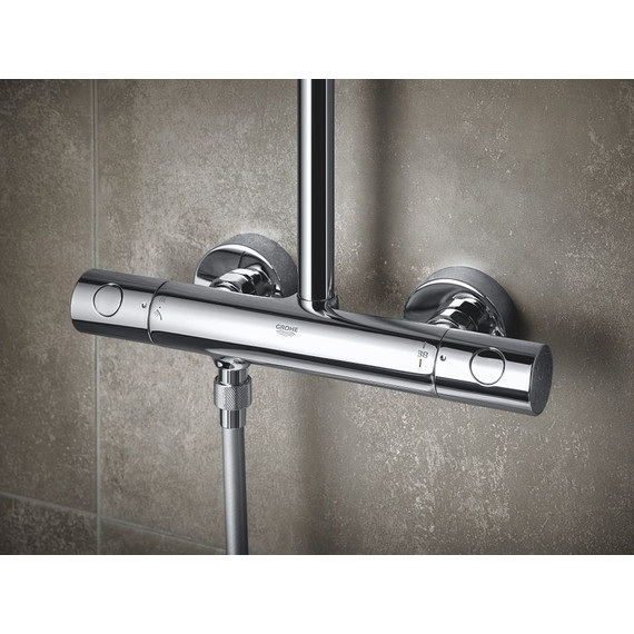 Душевая стойка с термостатом Grohe Tempesta Cosmopolitan System 250 Cube 26689000 - 6 Душевая стойка с термостатом Grohe Tempesta Cosmopolitan System 250 Cube 26689000 фото 6