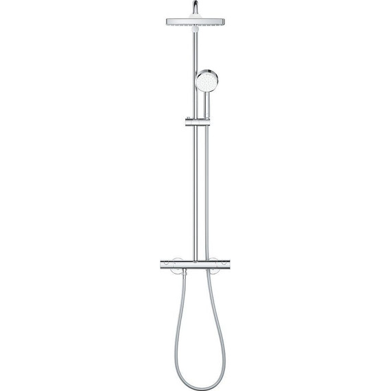 Душевая стойка с термостатом Grohe Tempesta Cosmopolitan System 250 Cube 26689000 - 2 Душевая стойка с термостатом Grohe Tempesta Cosmopolitan System 250 Cube 26689000 фото 2