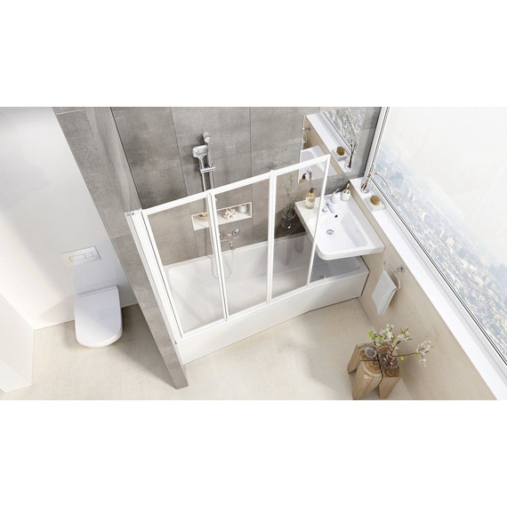 Шторка для ванны Ravak Supernova VS3 115 см 795S0100Z1 белый/прозрачное фото 2