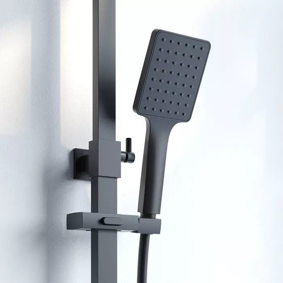 Душевая стойка Iddis Bild BILBL1Fi06, чёрный матовый - 4 Душевая стойка Iddis Bild BILBL1Fi06, чёрный матовый фото 4