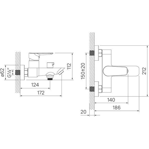 Смеситель для ванны Iddis Cloud CLOWG02i02, белый/желтое золото фото 4