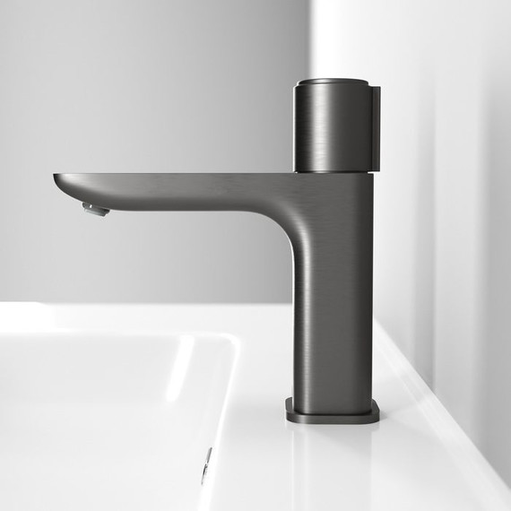 Смеситель для раковины Iddis Slide SLIGMBTi01, графит - 4 Смеситель для раковины Iddis Slide SLIGMBTi01, графит фото 4