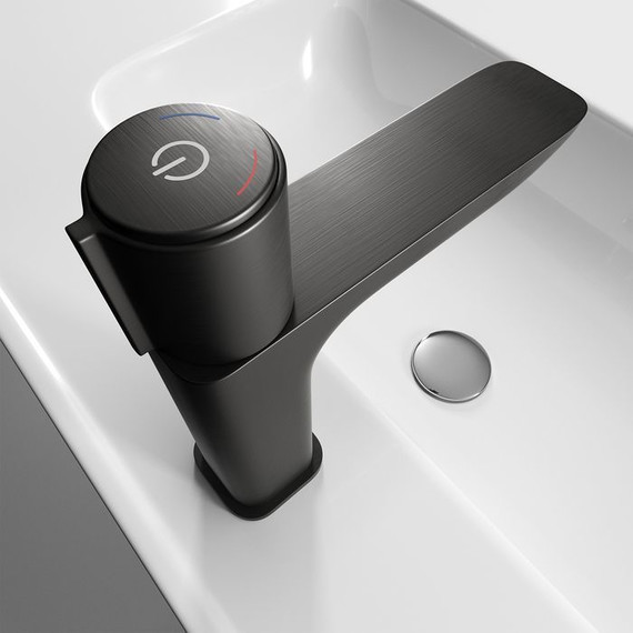 Смеситель для раковины Iddis Slide SLIGMBTi01, графит - 6 Смеситель для раковины Iddis Slide SLIGMBTi01, графит фото 6