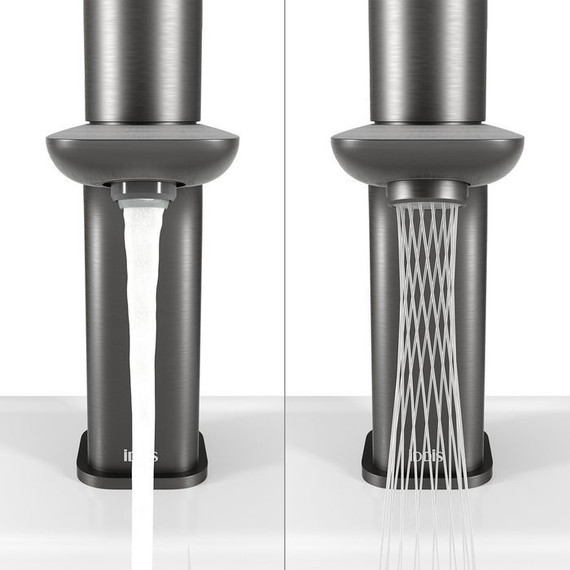 Смеситель для раковины Iddis Slide SLIGMBTi01, графит - 8 Смеситель для раковины Iddis Slide SLIGMBTi01, графит фото 8