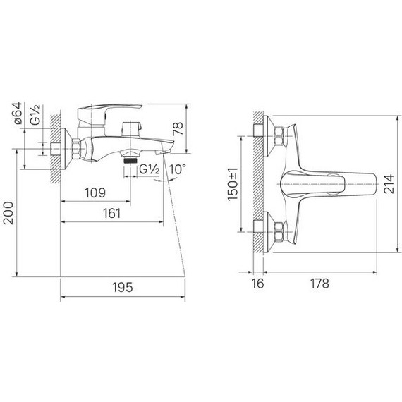 Смеситель для ванны Iddis Ray RAYSB02i02WA - 4 Смеситель для ванны Iddis Ray RAYSB02i02WA фото 4