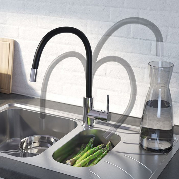 Смеситель для кухни Iddis Kitchen 360 K36SBJBi05, хром/черный фото 3