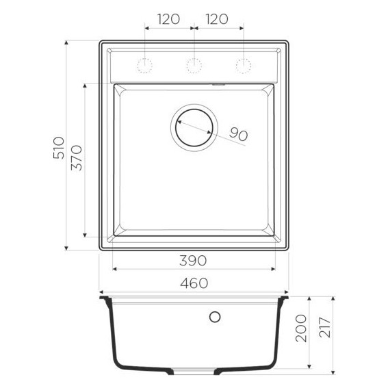 Кухонная мойка Omoikiri Daisen 46-BE 4993608, ваниль, Цвет производителя: ваниль фото 2