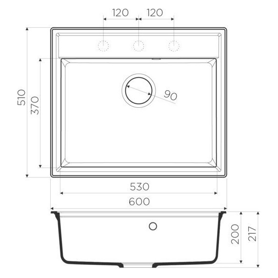 Кухонная мойка Omoikiri Daisen 60-BE 4993616, ваниль, Цвет производителя: ваниль - 2 Кухонная мойка Omoikiri Daisen 60-BE 4993616, ваниль, Цвет производителя: ваниль фото 2