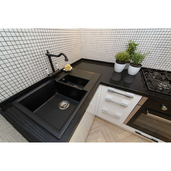 Кухонная мойка Omoikiri Daisen 78-2-BL 4993334, чёрный, Цвет производителя: чёрный фото 2